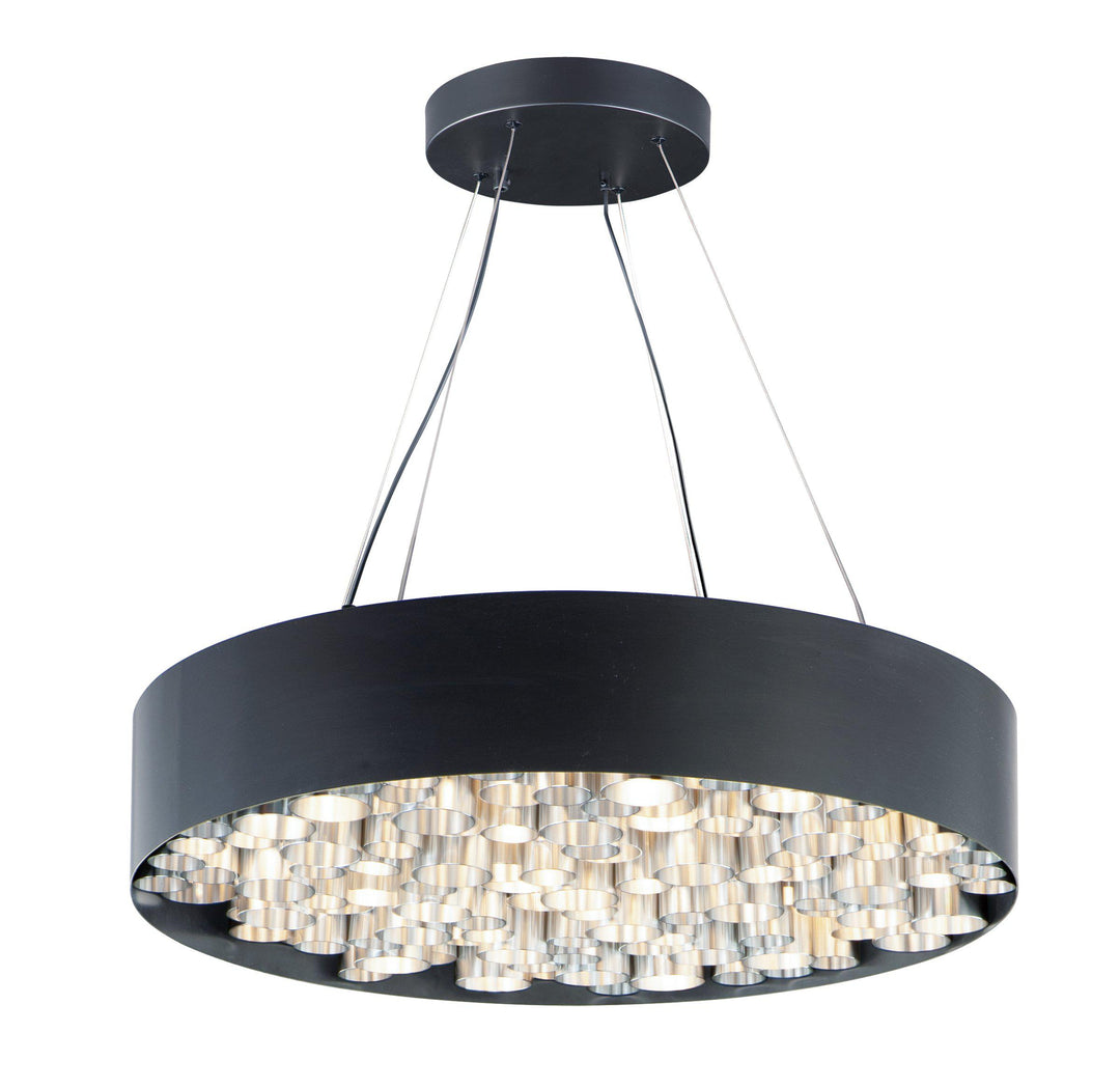 ET2 Pipes 30 Inch LED Pendant E32787 Chandeliers ET2 Black / Brushed Aluminum  