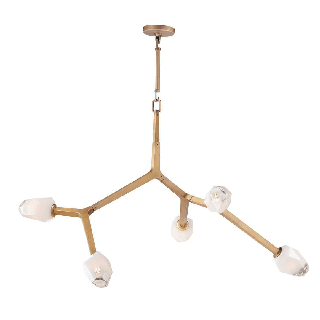 ET2 Blossom 5 Light Pendant E32795 Pendants ET2 Natural Aged Brass  