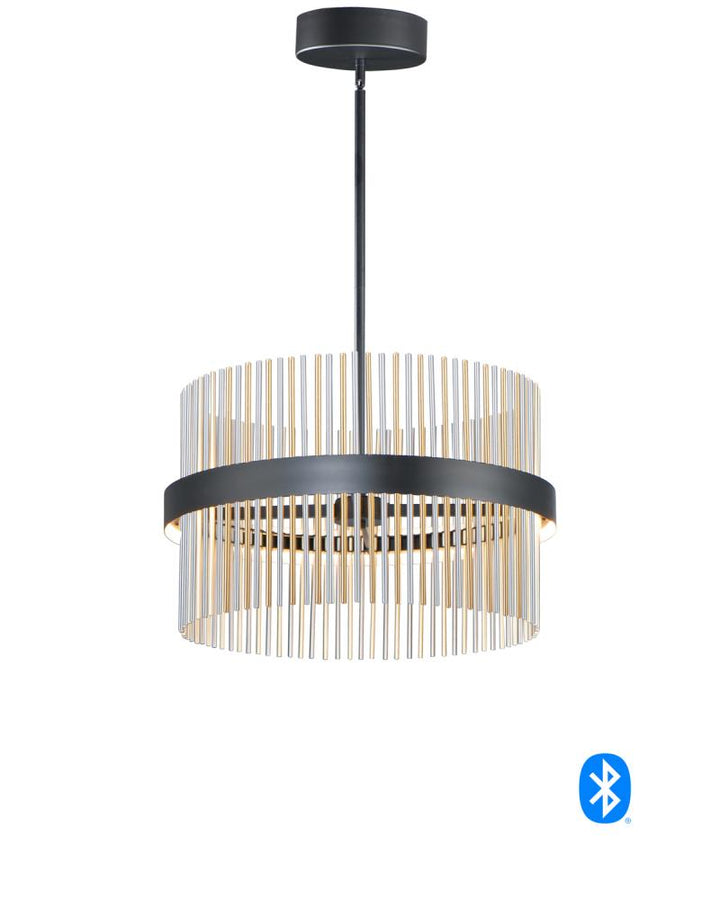 ET2 Chimes-Single Pendant 34205 Pendants ET2 Black|Brass|Nickel  