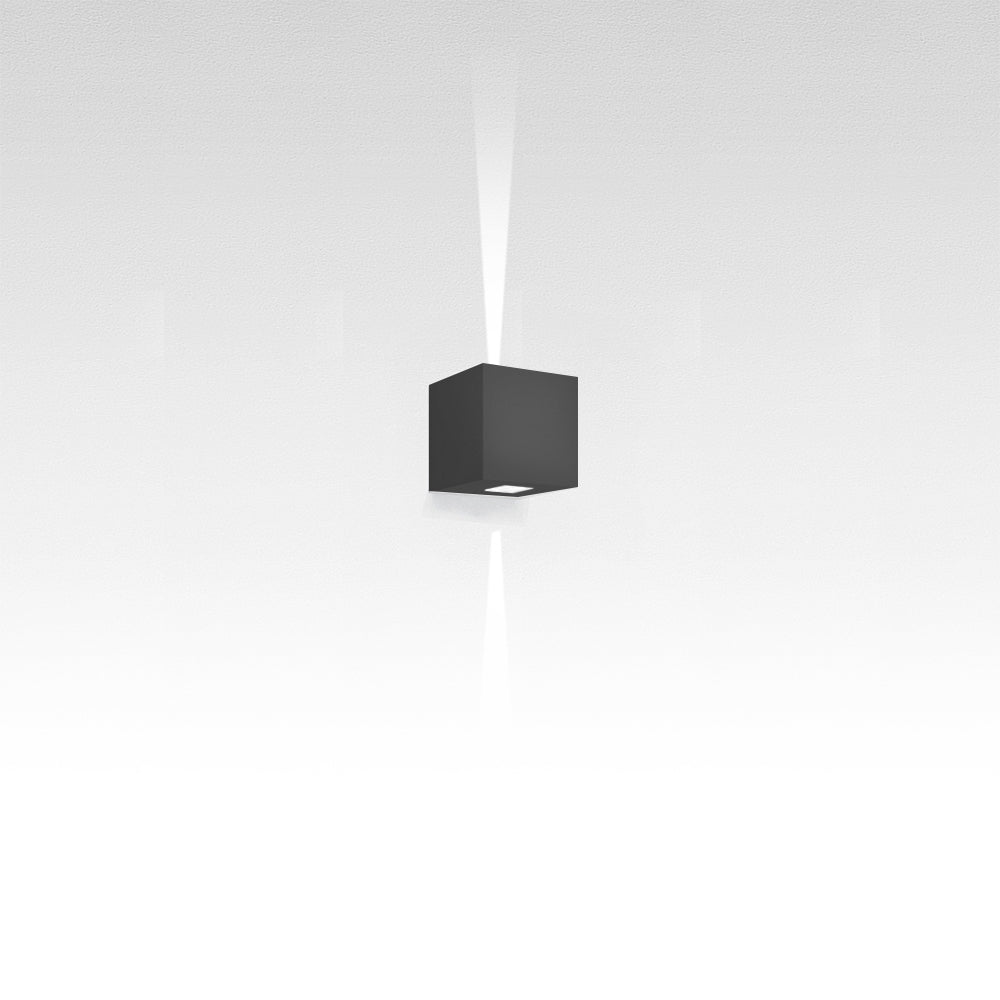 Artemide Effetto Square Wall Outdoor Wall Lights Artemide Gray 2 Beam Narrow 