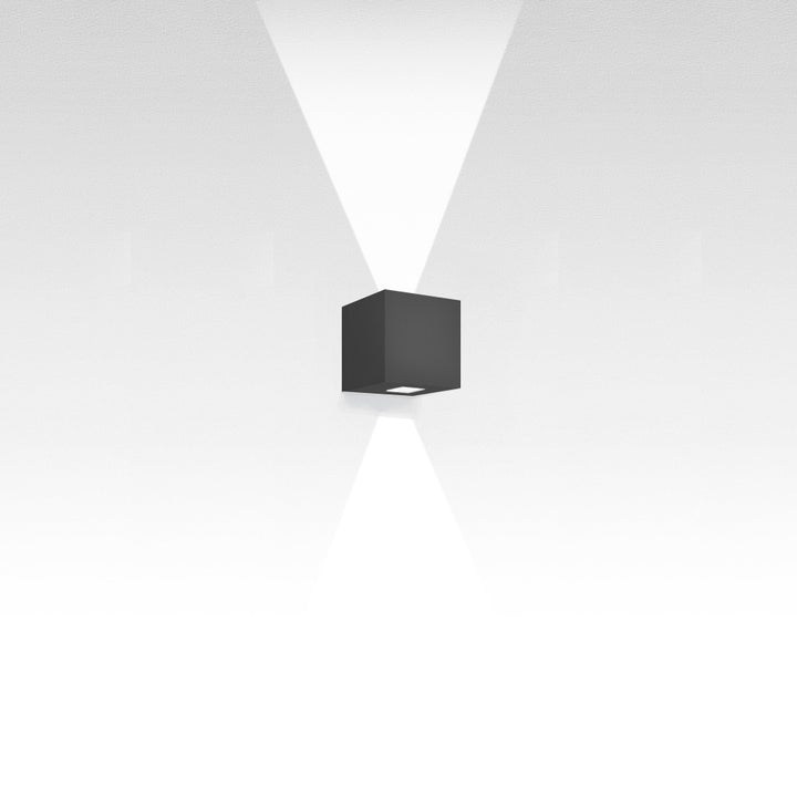 Artemide Effetto Square Wall Outdoor Wall Lights Artemide Gray 2 Beam Large 