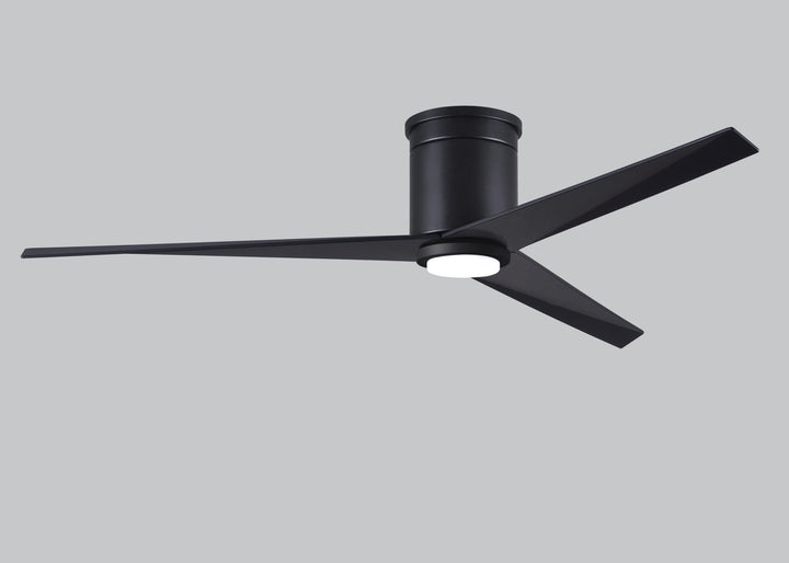 Matthews Fan Company Eliza-HLK Three Blade Flush Mount with Light Kit EKHLK Indoor Ceiling Fans Matthews Fan Company   