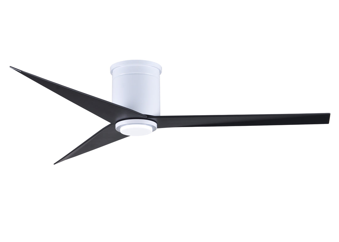 Matthews Fan Company Eliza-HLK Three Blade Flush Mount with Light Kit EKHLK Indoor Ceiling Fans Matthews Fan Company   