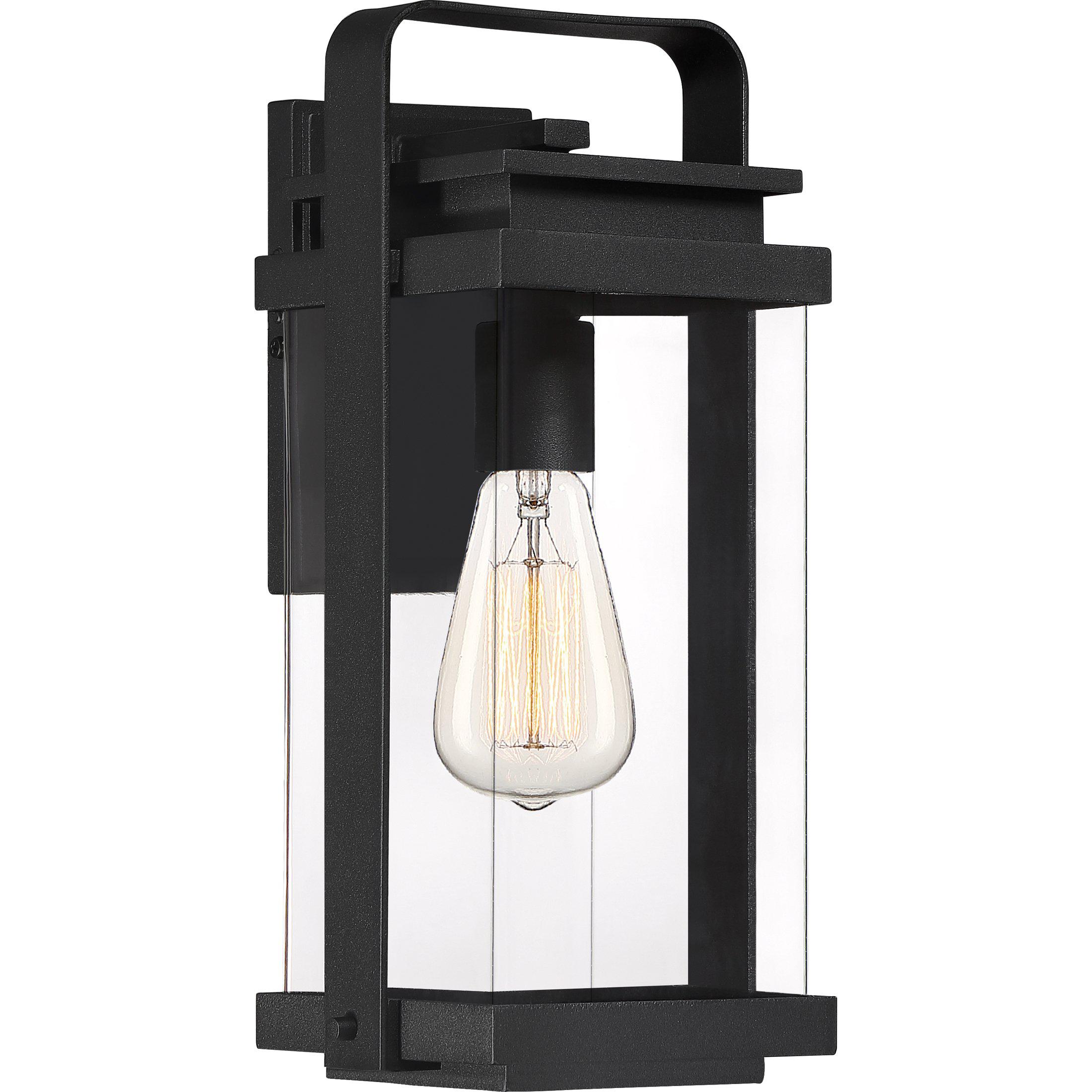 Quoizel  Exhibit Outdoor Lantern, Medium Outdoor Light Fixture Quoizel Earth Black  