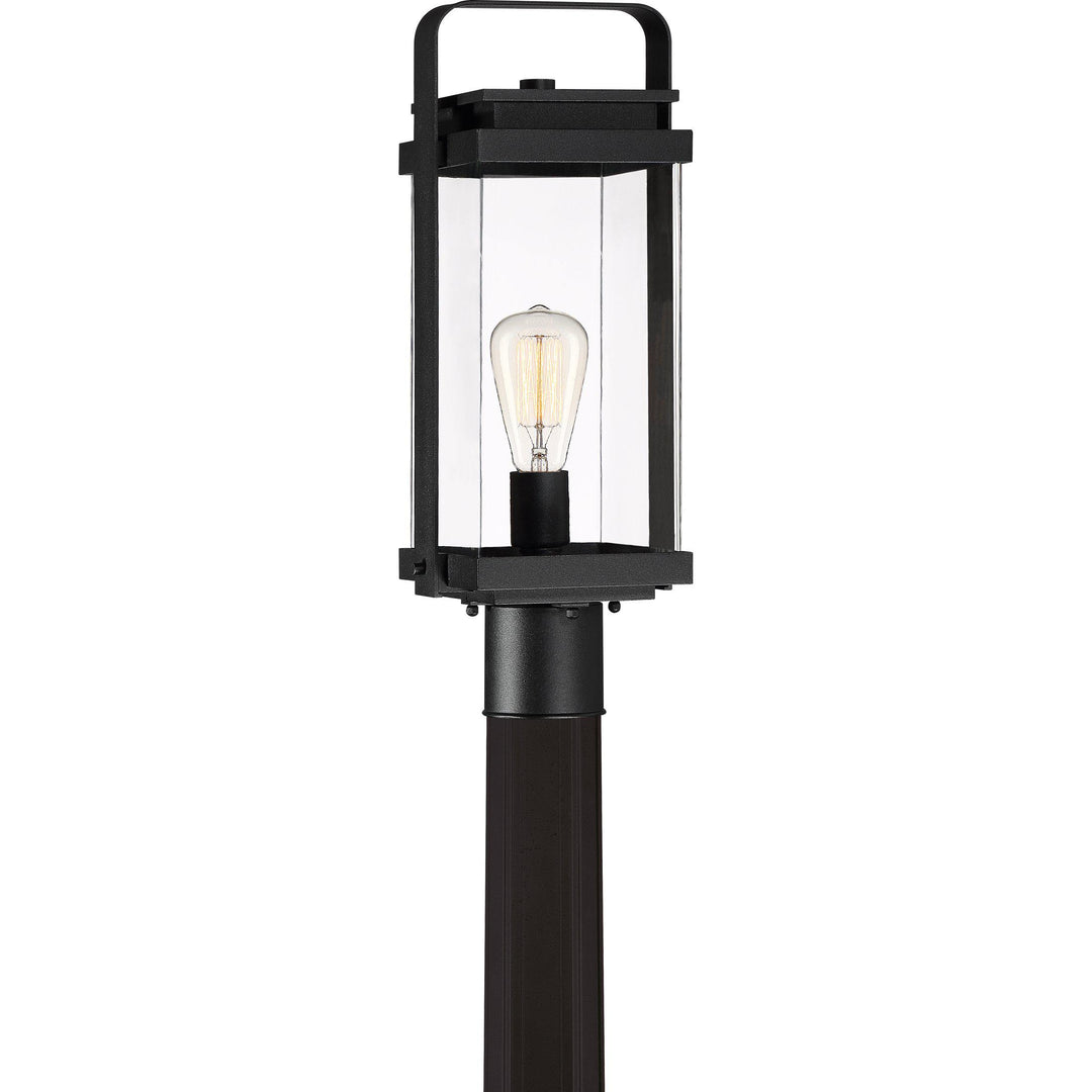 Quoizel  Exhibit Outdoor Lantern, Post EXH9008 l OPEN BOX Pier & Post Mount Lights Quoizel Inc Earth Black  