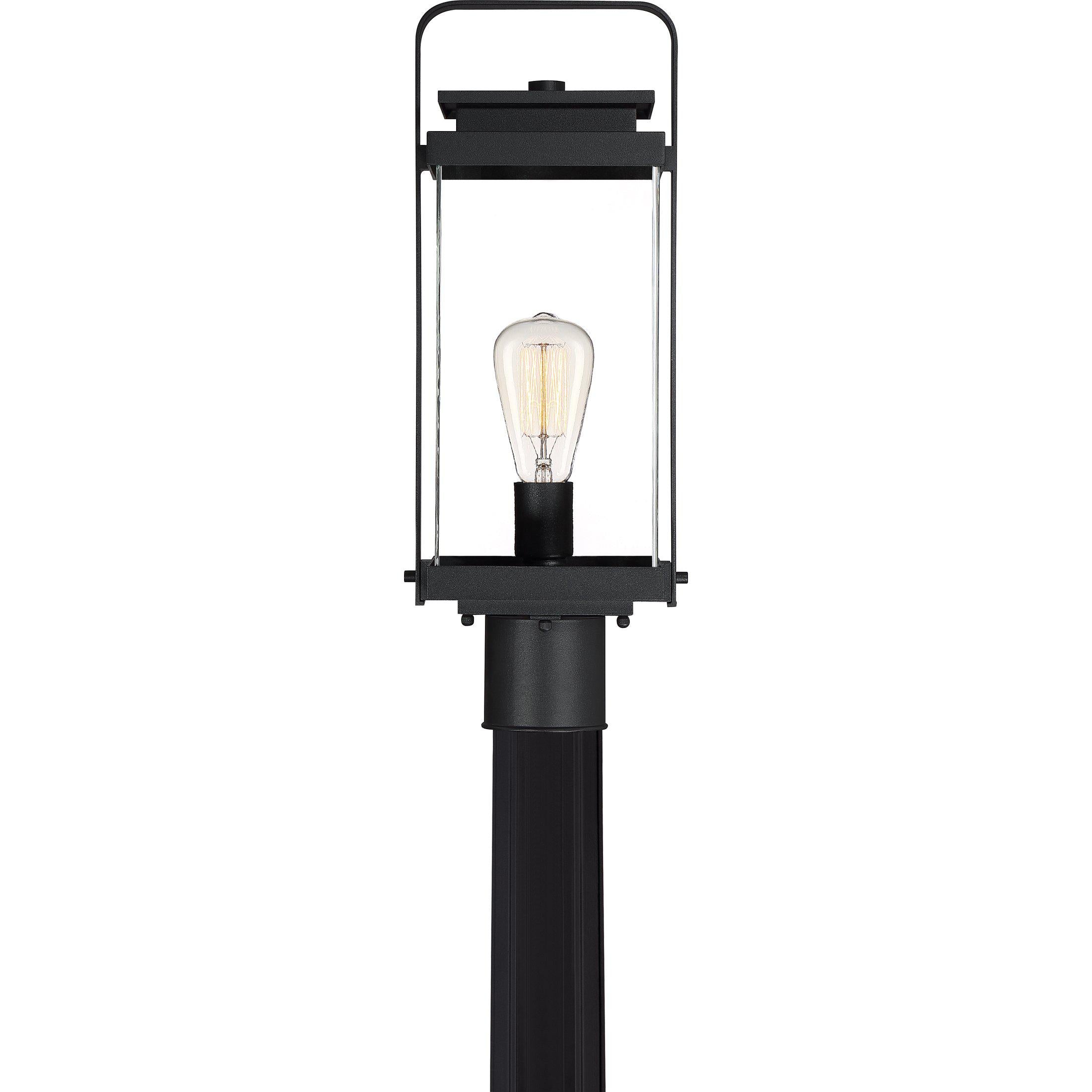 Quoizel  Exhibit Outdoor Lantern, Post EXH9008 Outdoor Light Fixture Quoizel Inc   