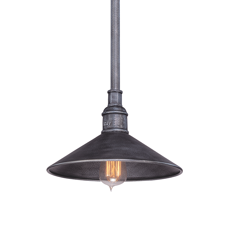 Troy Lighting TOLEDO 1LT PENDANT SMALL F2773 Outdoor Hanging Lights Troy Lighting OLD SILVER  