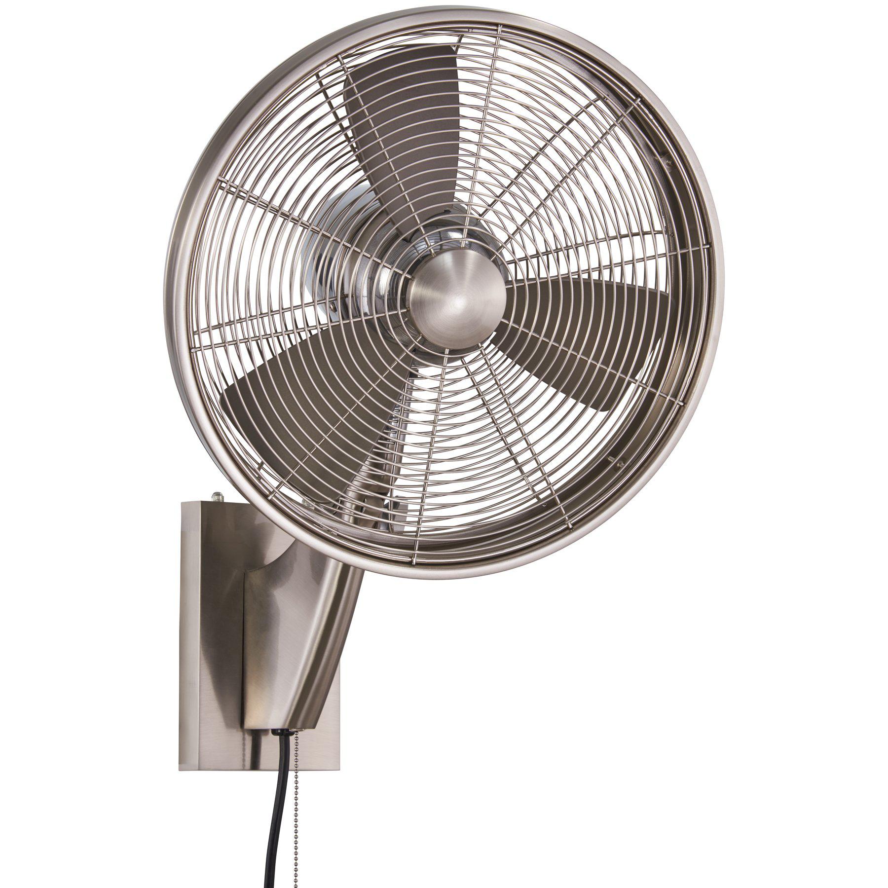 Minka Aire ANYWHERE - 15" OSCILLATING FAN Outdoor Fan Minka-Aire BRUSHED NICKEL / SILVER  