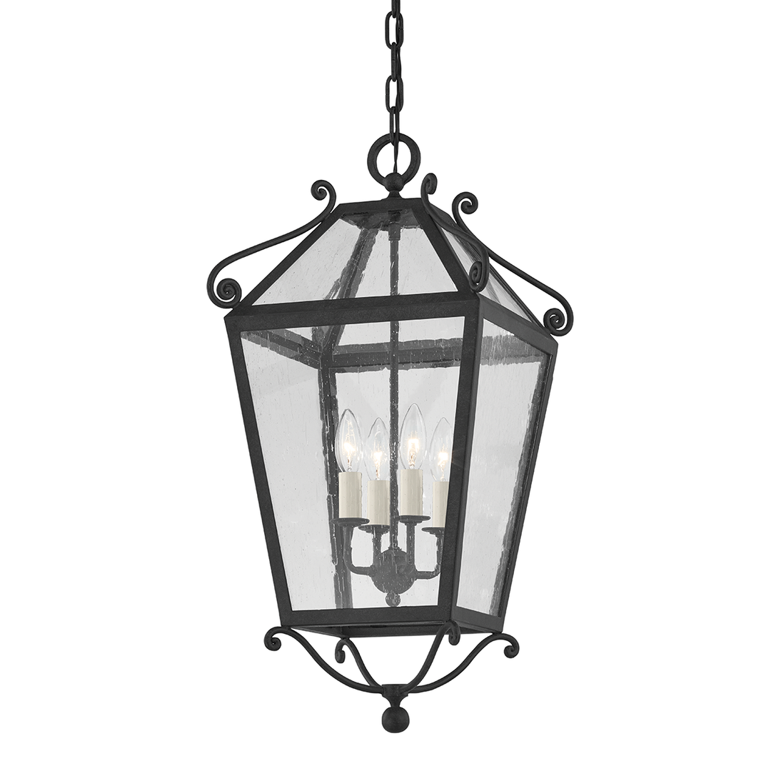 Troy Lighting 4 LIGHT EXTERIOR LANTERN F4128 Pendants Troy Lighting FRENCH IRON  