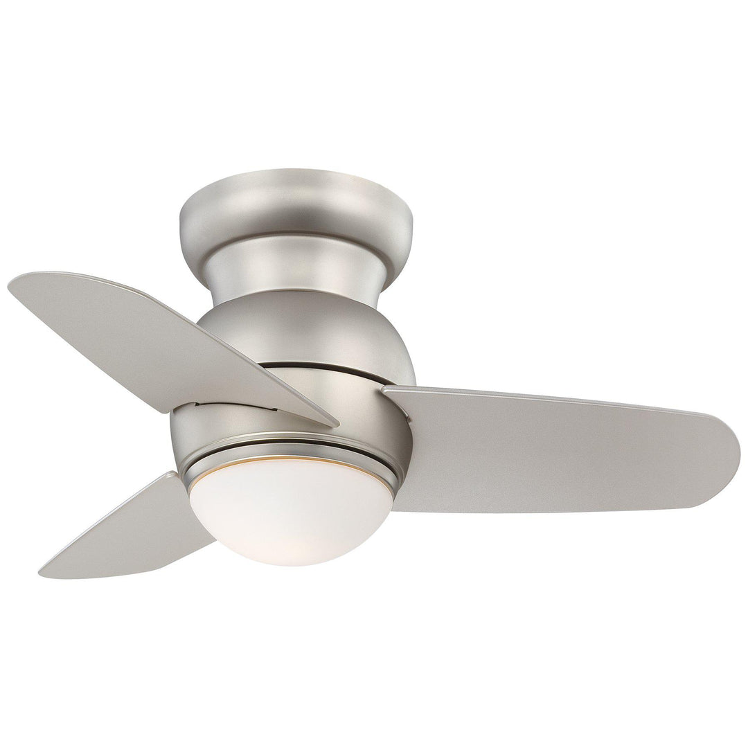 Minka Aire SPACESAVER LED26" Ceiling Fan F510L Ceiling Hugger Fans Minka-Aire BRUSHED STEEL / SILVER  