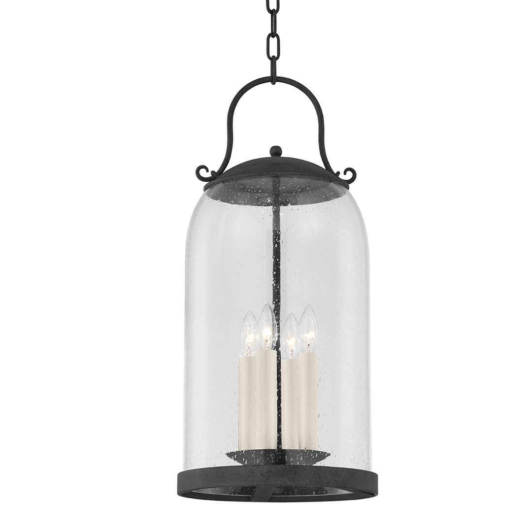 Troy Lighting 4 LIGHT LARGE EXTERIOR PENDANT F5186 Outdoor Hanging Lights Troy Lighting FRENCH IRON  