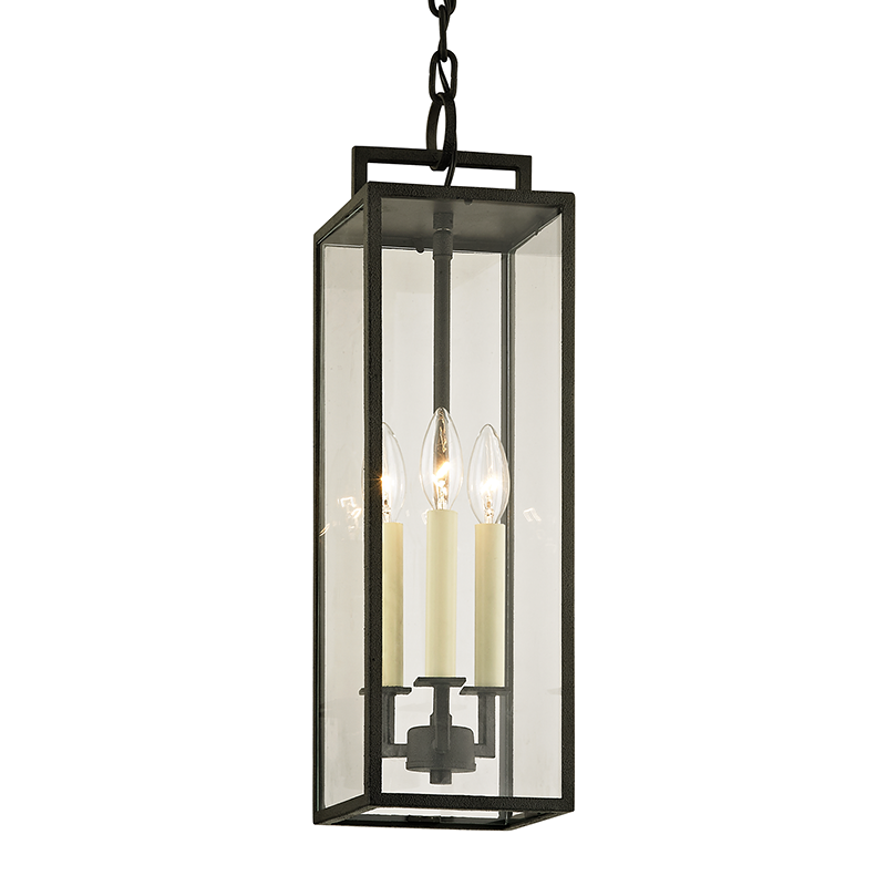 Troy Lighting BECKHAM 3LT HANGER F6387 Outdoor l Wall Troy Lighting FORGED IRON  