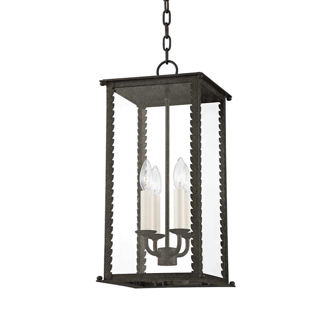 Troy Lighting 4 LIGHT MEDIUM EXTERIOR LANTERN F6710 Pendants Troy Lighting FRENCH IRON  