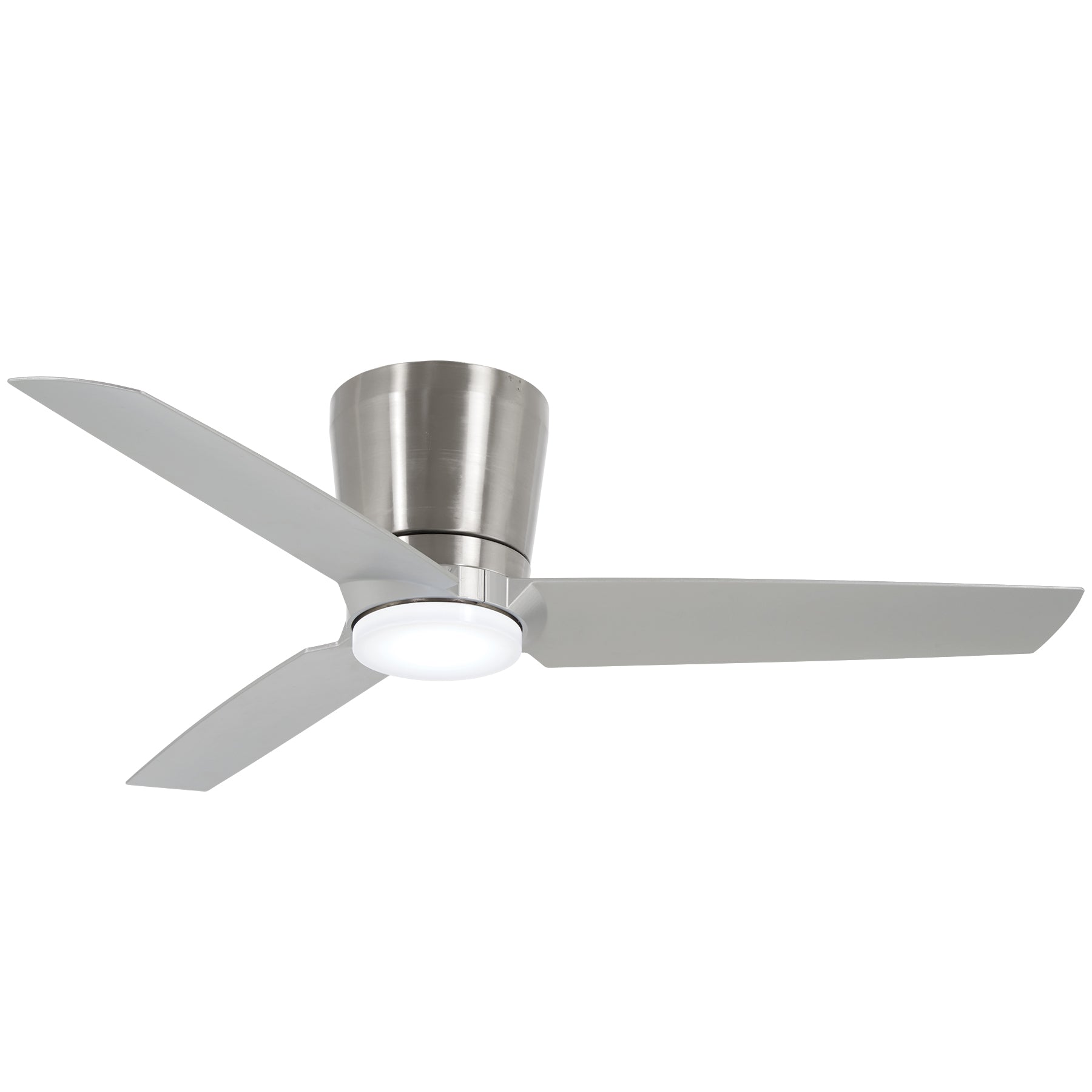Minka Aire PURE LED48" Ceiling Fan with LED Light Kit F671L Ceiling Fan Minka-Aire BRUSHED NICKEL W/ SILVER / SILVER  
