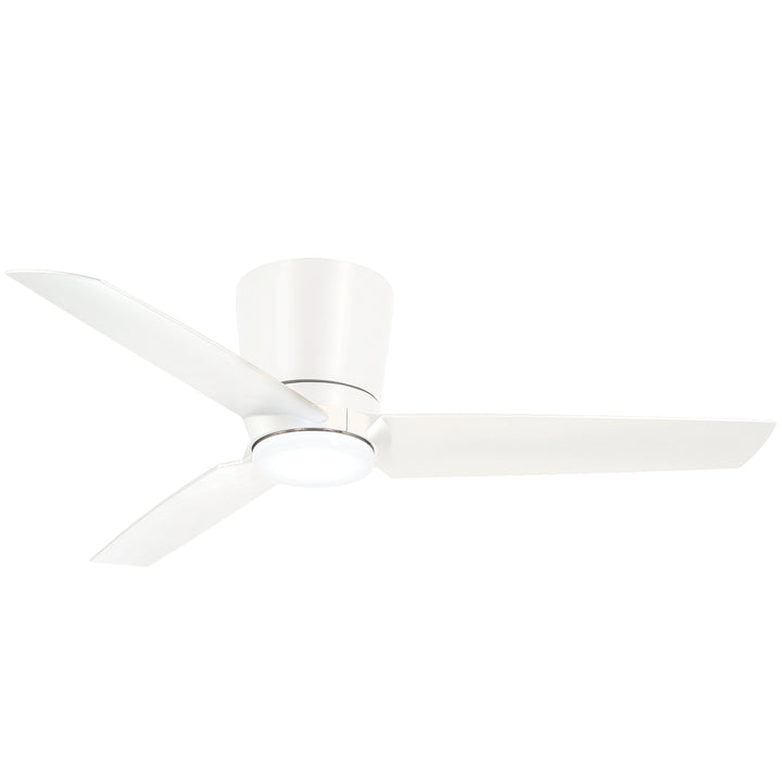 Minka Aire PURE LED48" Ceiling Fan with LED Light Kit F671L Ceiling Hugger Fans Minka-Aire FLAT WHITE / FLAT WHITE  