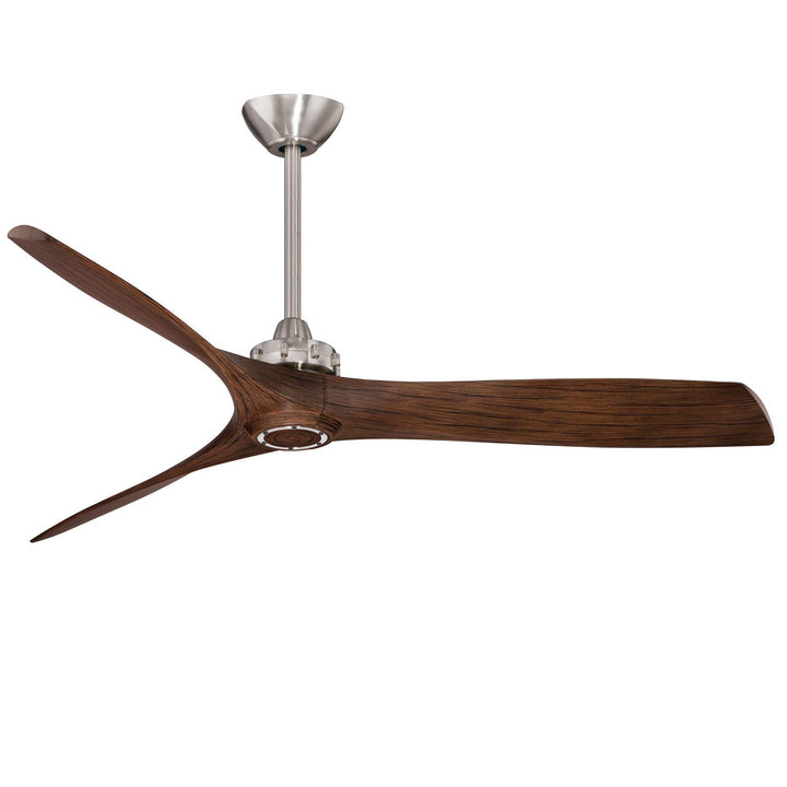 Minka Aire AVIATION 60" Three Blade Ceiling Fan F853 Indoor Ceiling Fans Minka-Aire BRUSHED NICKEL W/ MEDIUM MAPLE / MEDIUM MAPLE  