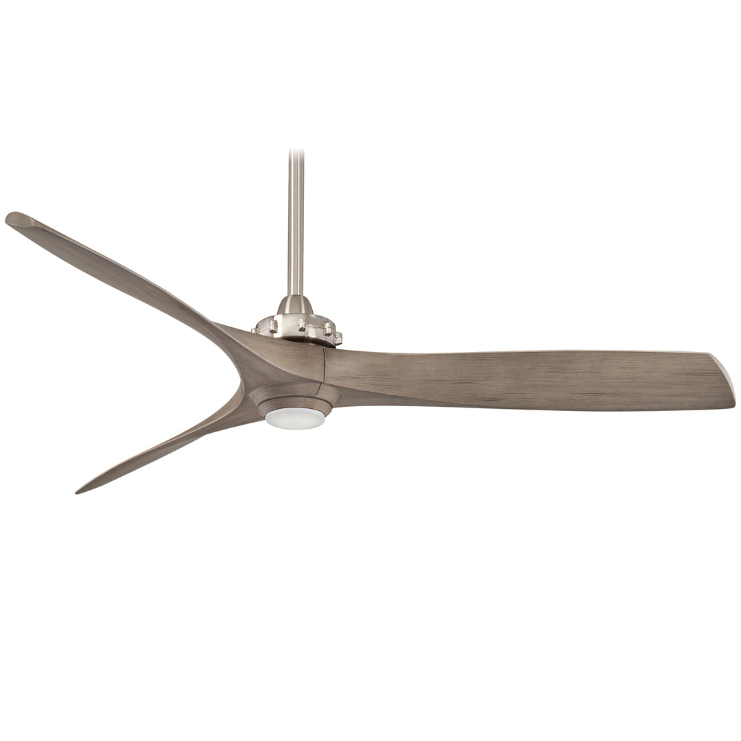 Minka Aire AVIATION LED60" Ceiling Fan F853L Indoor Ceiling Fans Minka-Aire BRUSHED NICKEL / ASH MAPLE  