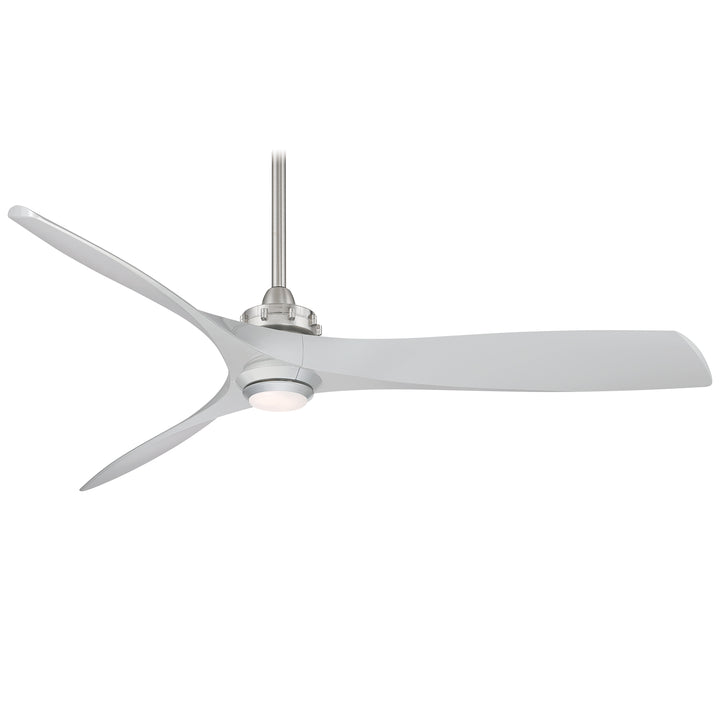 Minka Aire AVIATION LED60" Ceiling Fan F853L Indoor Ceiling Fans Minka-Aire BRUSHED NICKEL W/ SILVER / SILVER  