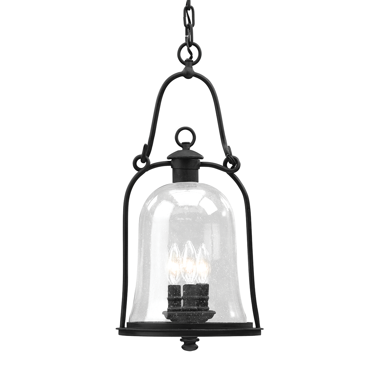 Troy Lighting OWINGS MILL 3LT HANGING LANTERN LARGE F9467 Outdoor Light Fixture l Hanging Troy Lighting NATURAL BRONZE  