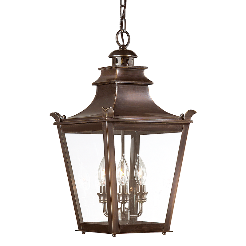 Troy Lighting DORCHESTER 3LT HANGING LANTERN MEDIUM F9498 Pendants Troy Lighting ENGLISH BRONZE  