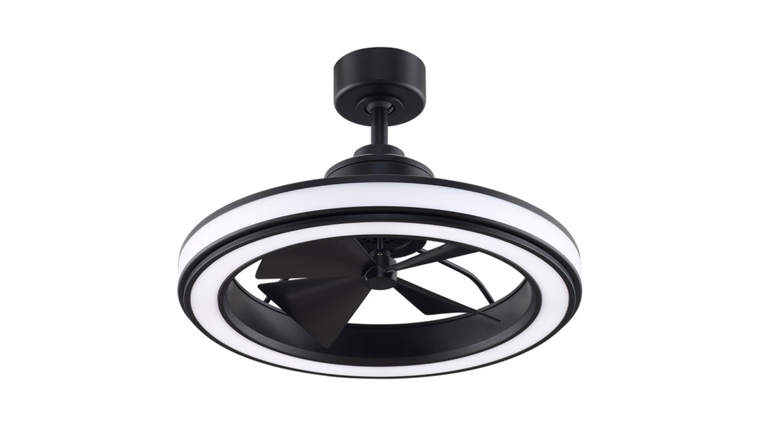 Fanimation Gleam 16" Ceiling Fan Indoor Ceiling Fans Fanimation 16 Black Black