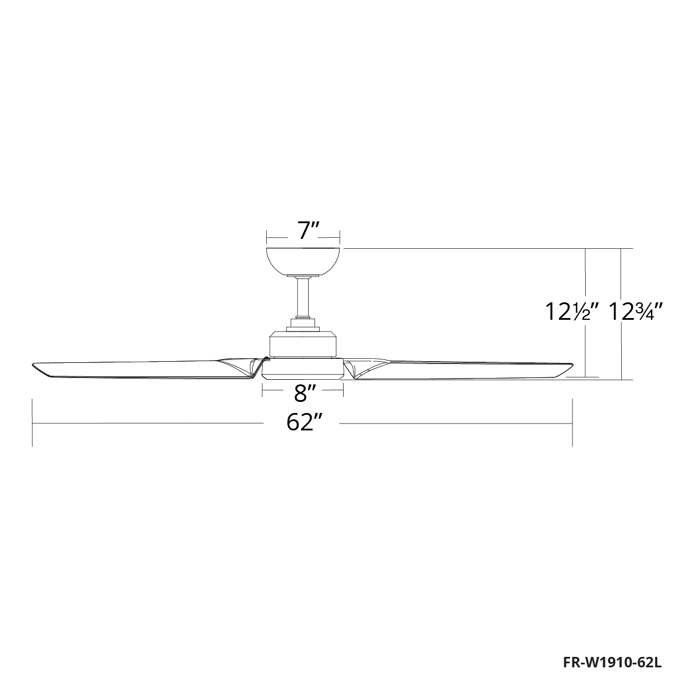 Modern Forms Roboto 62 Downrod FR-W1910-62 Fan Accessories Modern Forms Fans   