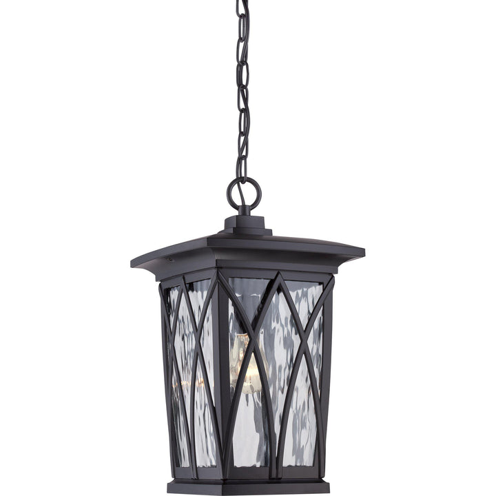 Quoizel  Grover Outdoor Lantern, Hanging Outdoor Hanging Lights Quoizel Mystic Black  