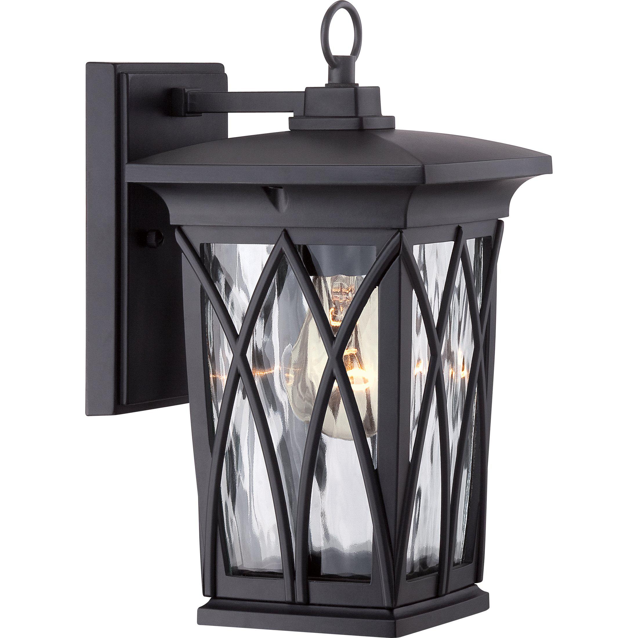 Quoizel  Grover Outdoor Lantern, Small Outdoor l Wall Quoizel Mystic Black  