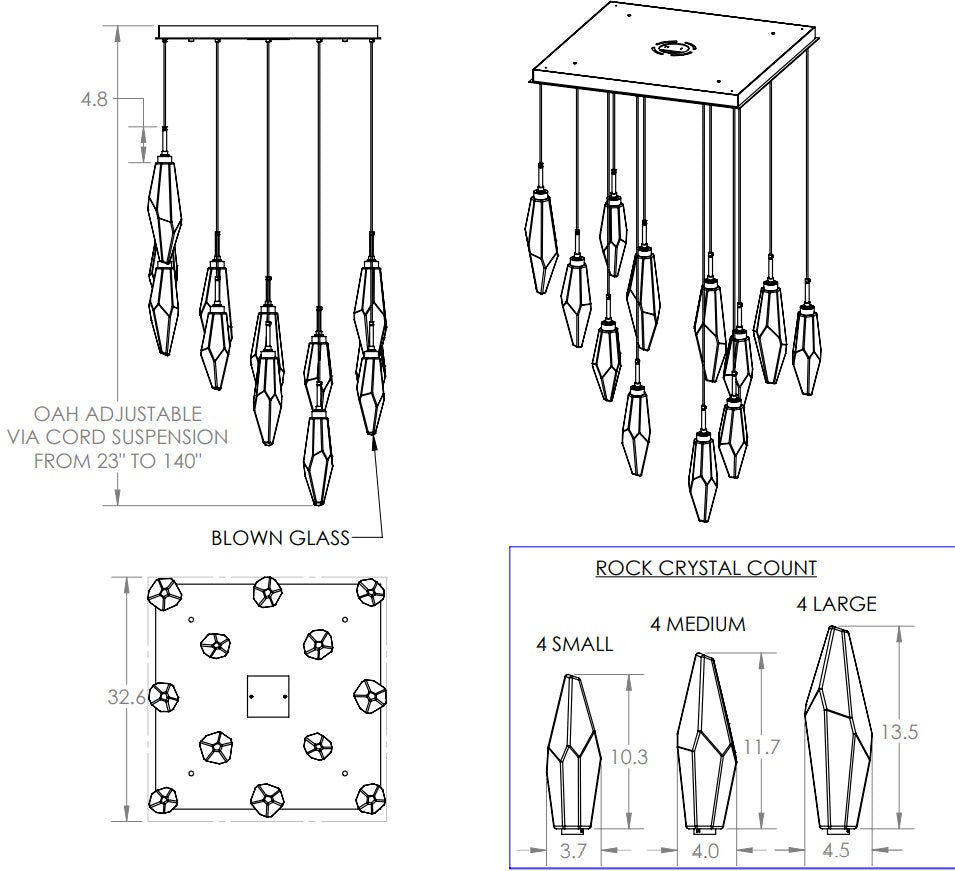 Hammerton Rock Crystal Square Multi-Port-12