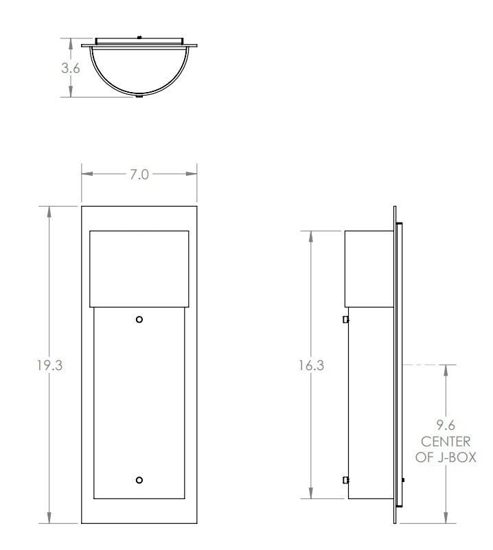 Hammerton Outdoor Short Round Cover Sconce with Glass Outdoor Wall Lights Hammerton Studio   