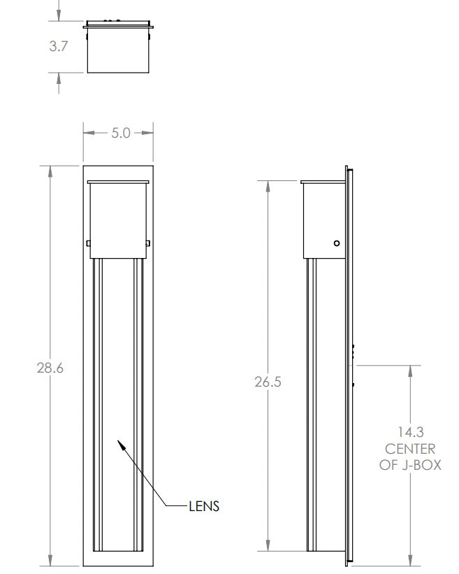 Hammerton Outdoor XL Square Cover Sconce with Glass