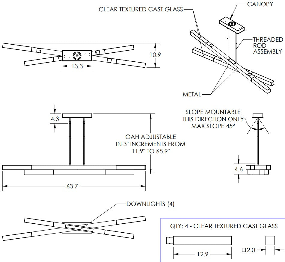 Hammerton Axis Linear Suspension - 64