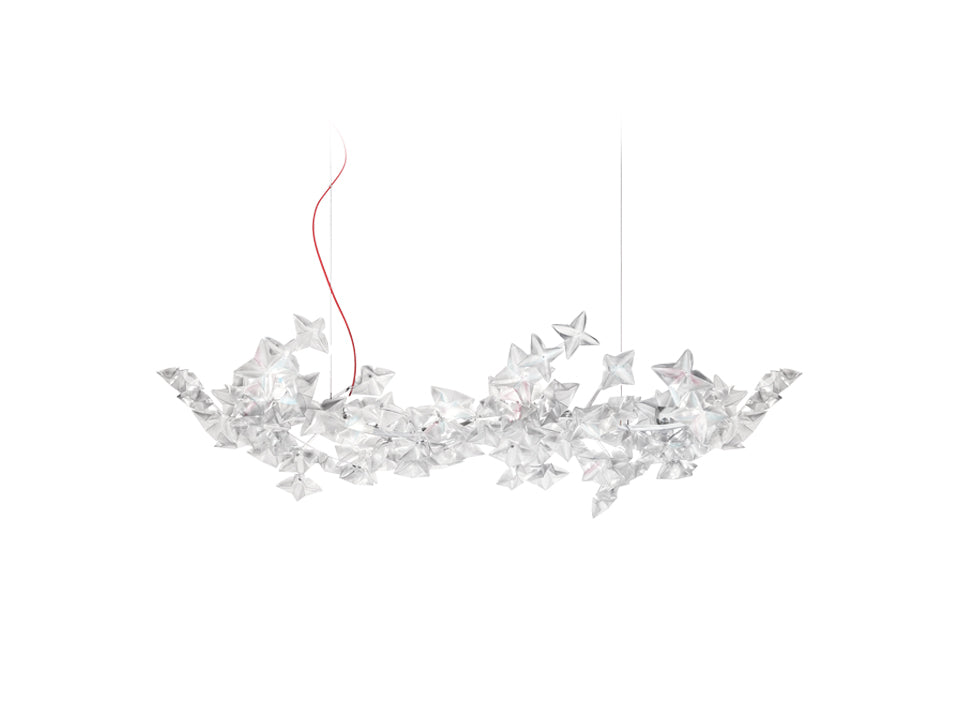 SLAMP HANAMI SUSPENSION LARGE Pendants Slamp PRISMA, RED WIRE  