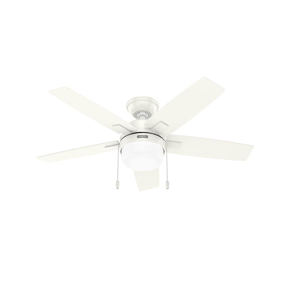 Hunter 44 inch Anisten Ceiling Fan with LED Light Kit and Pull Chain Indoor Ceiling Fans Hunter   