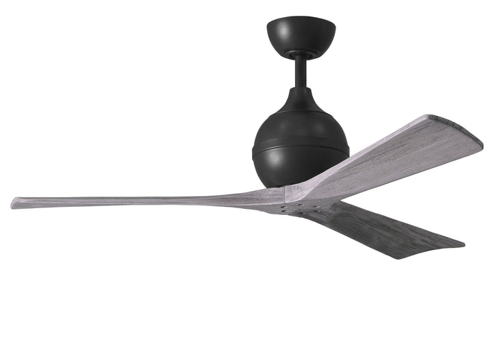 Matthews Fan Company Irene-3 Three Blade IR3 Indoor Ceiling Fans Matthews Fan Company Matte Black Barnwood Tone 52"