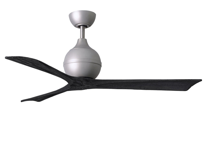 Matthews Fan Company Irene-3 Three Blade IR3 Indoor Ceiling Fans Matthews Fan Company Brushed Nickel Matte Black 52"