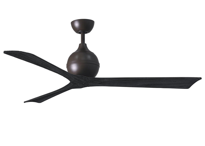 Matthews Fan Company Irene-3 Three Blade IR3 Indoor Ceiling Fans Matthews Fan Company Textured Bronze Matte Black 60"