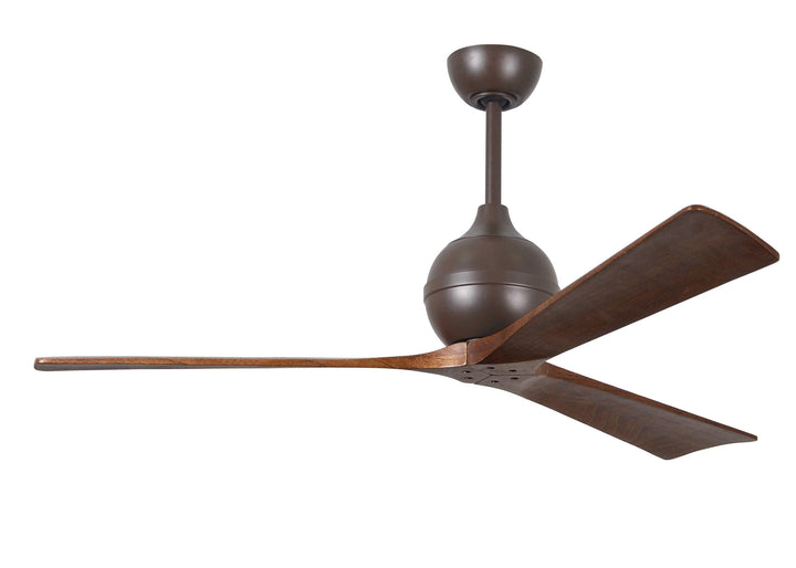 Matthews Fan Company Irene-3 Three Blade IR3 Indoor Ceiling Fans Matthews Fan Company Textured Bronze Walnut Tone 60"