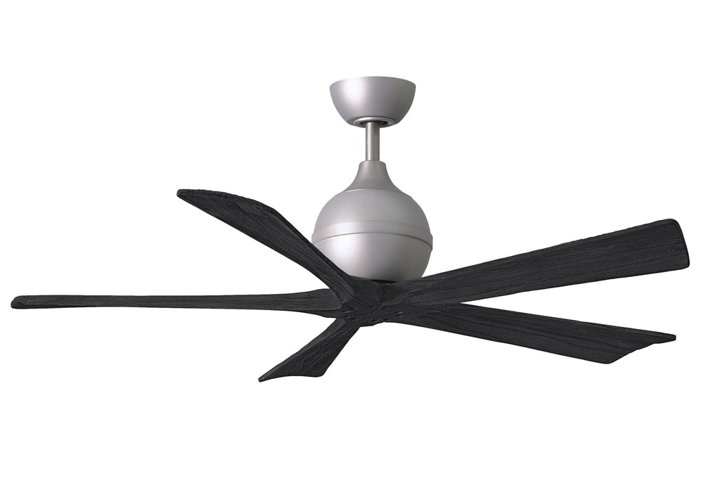 Matthews Fan Company Irene-5 Five Blade IR5 Indoor Ceiling Fans Matthews Fan Company Brushed Nickel Matte Black 52"