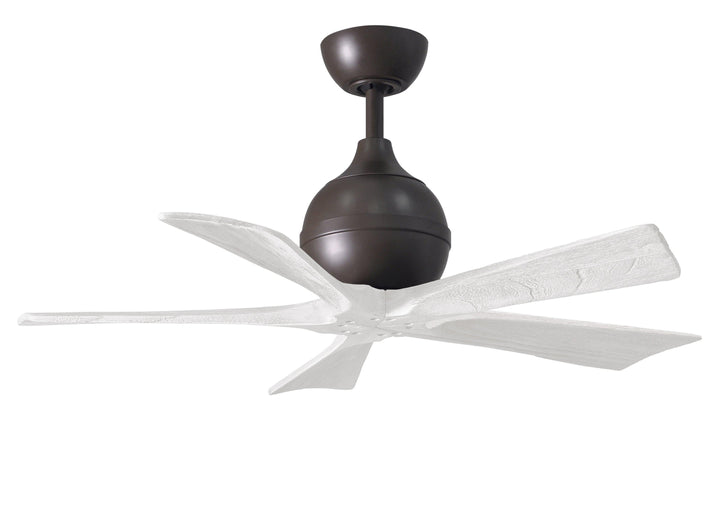 Matthews Fan Company Irene-5 Five Blade IR5 Indoor Ceiling Fans Matthews Fan Company Textured Bronze Matte White 42"