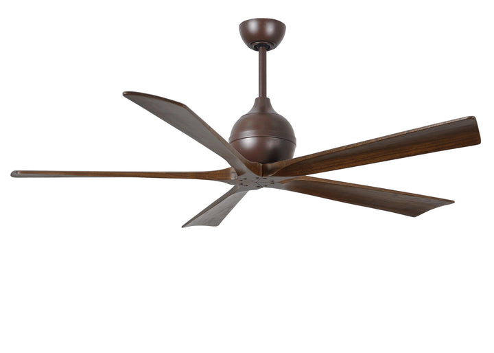 Matthews Fan Company Irene-5 Five Blade IR5 Indoor Ceiling Fans Matthews Fan Company Textured Bronze Walnut Tone 60"