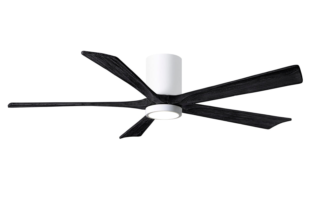 Matthews Fan Company Irene-5HLK 60" Flush Mounted Ceiling Fan with LED Light Kit