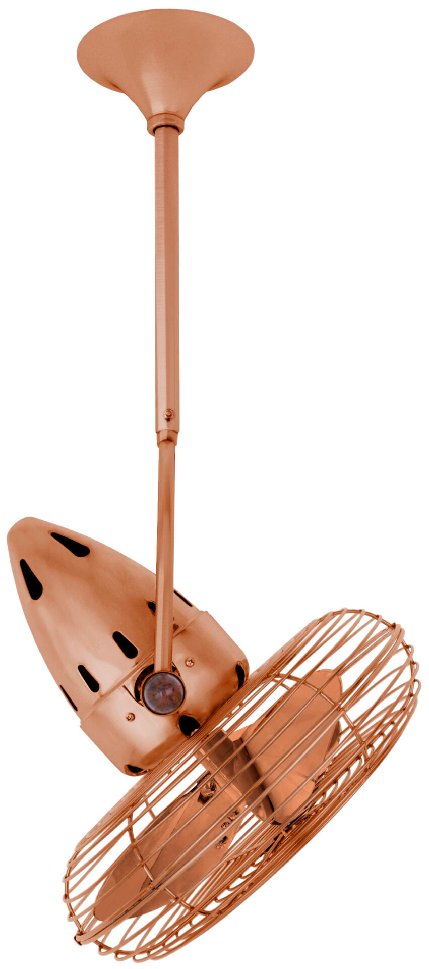 Matthews Fan Company Jarold Direcional Fan Indoor Ceiling Fans Matthews Fan Company 13" Brushed Copper Brushed Copper