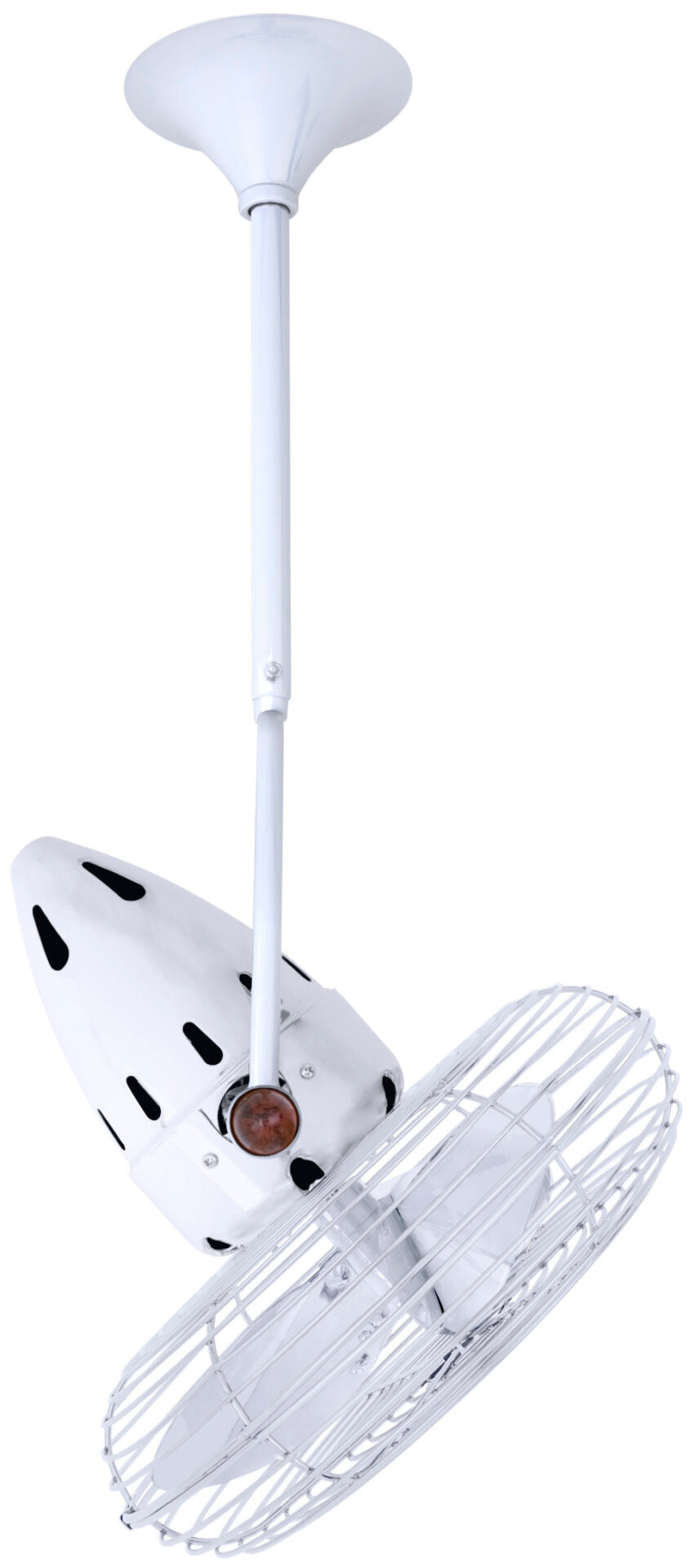 Matthews Fan Company Jarold Direcional Fan Indoor Ceiling Fans Matthews Fan Company 13" Gloss White White