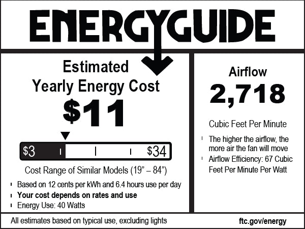 Hunter 44 inch Bennett Ceiling Fan with LED Light Kit and Handheld Remote Indoor Ceiling Fans Hunter   