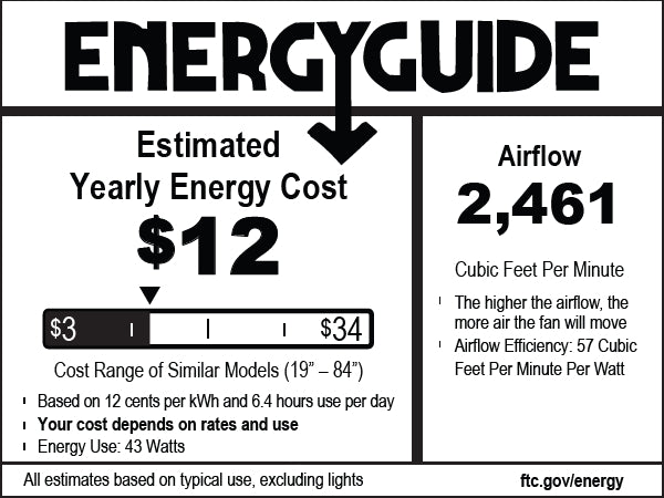 Hunter 44 inch Bennett Low Profile Ceiling Fan with LED Light Kit and Handheld Remote Indoor Ceiling Fans Hunter