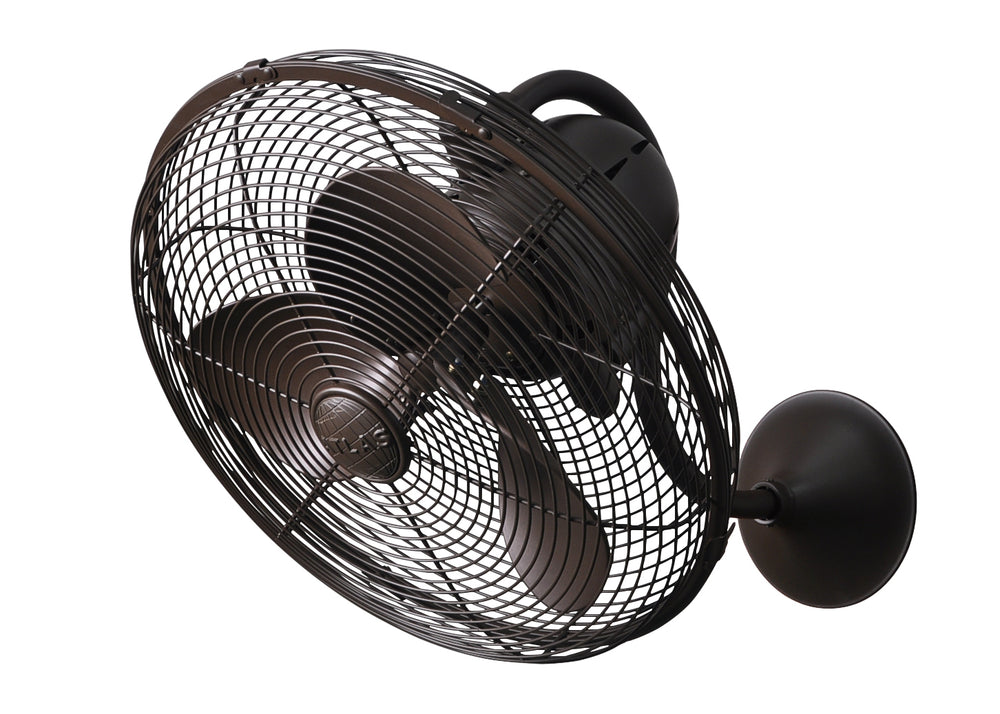 Matthews Fan Company Laura Oscillating Wall Fan Wall Fans Matthews Fan Company 16" Textured Bronze Textured Bronze