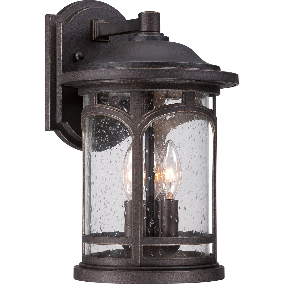 Quoizel Marblehead Outdoor Lantern, Small 3 Light Outdoor Wall Lights Quoizel Palladian Bronze