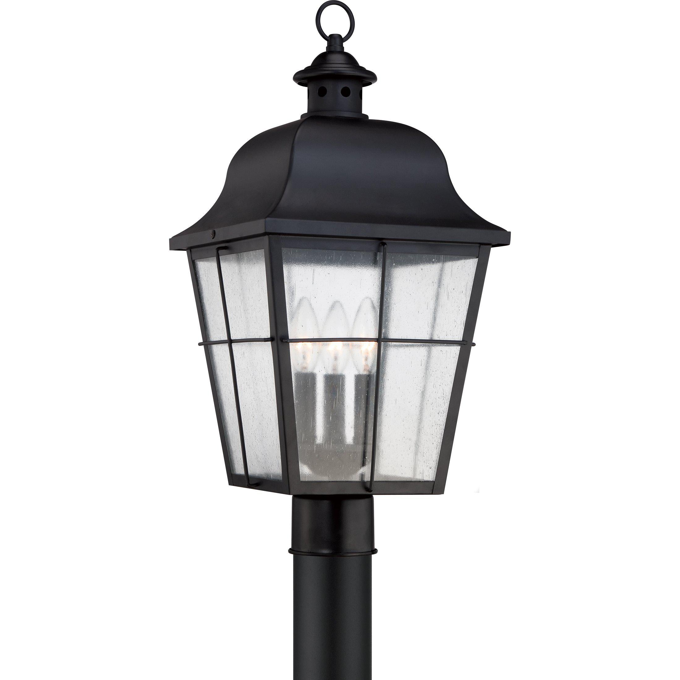 Quoizel  Millhouse Outdoor Lantern, Post Outdoor l Post/Pier Mounts Quoizel Mystic Black  