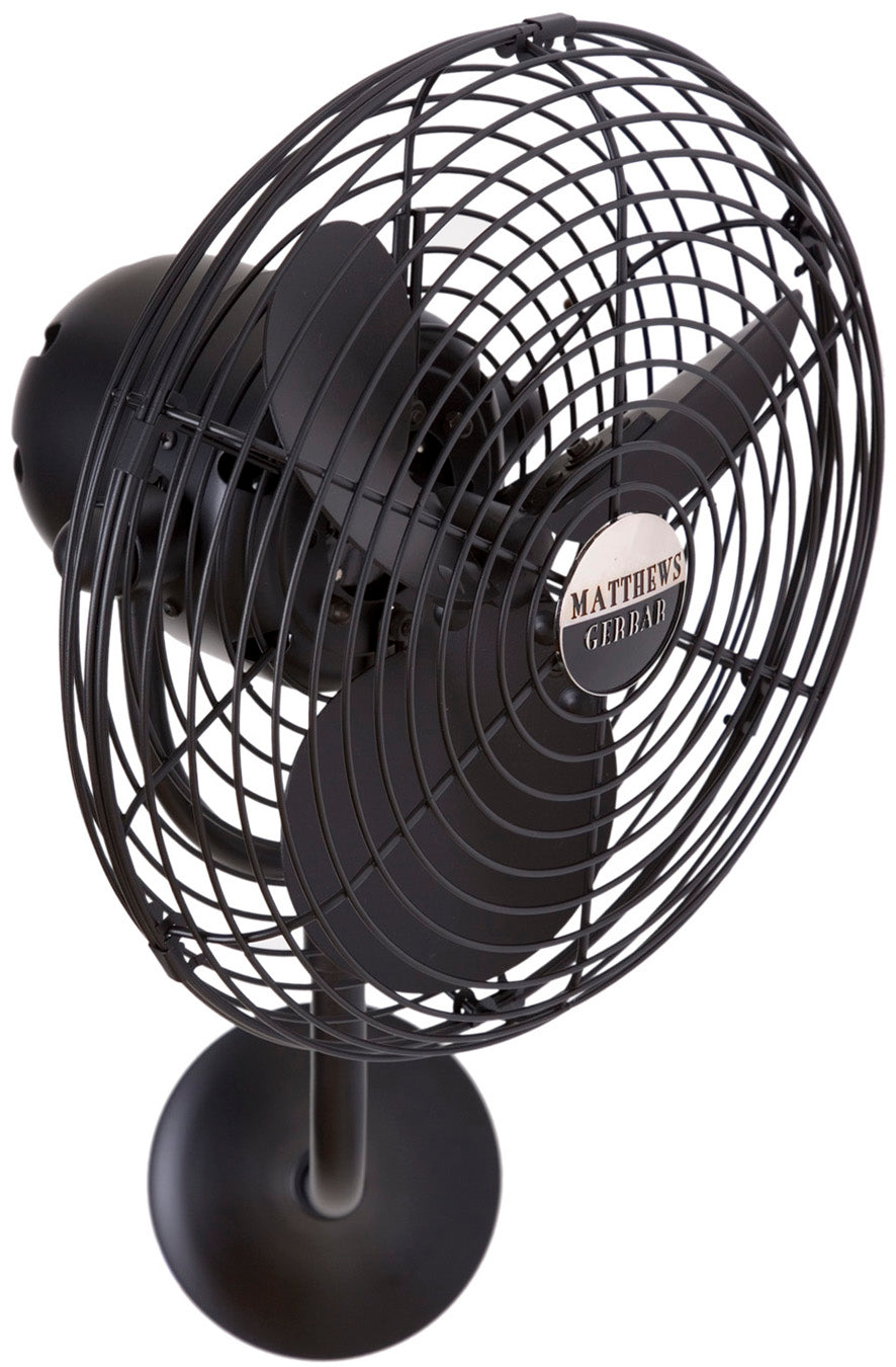 Matthews Fan Company Michelle Parede Wall Fan Wall Fans Matthews Fan Company 13" Matte Black Black